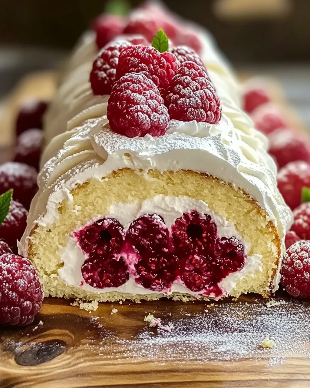 Bûche Chantilly Mascarpone et Framboises, un délice festif!