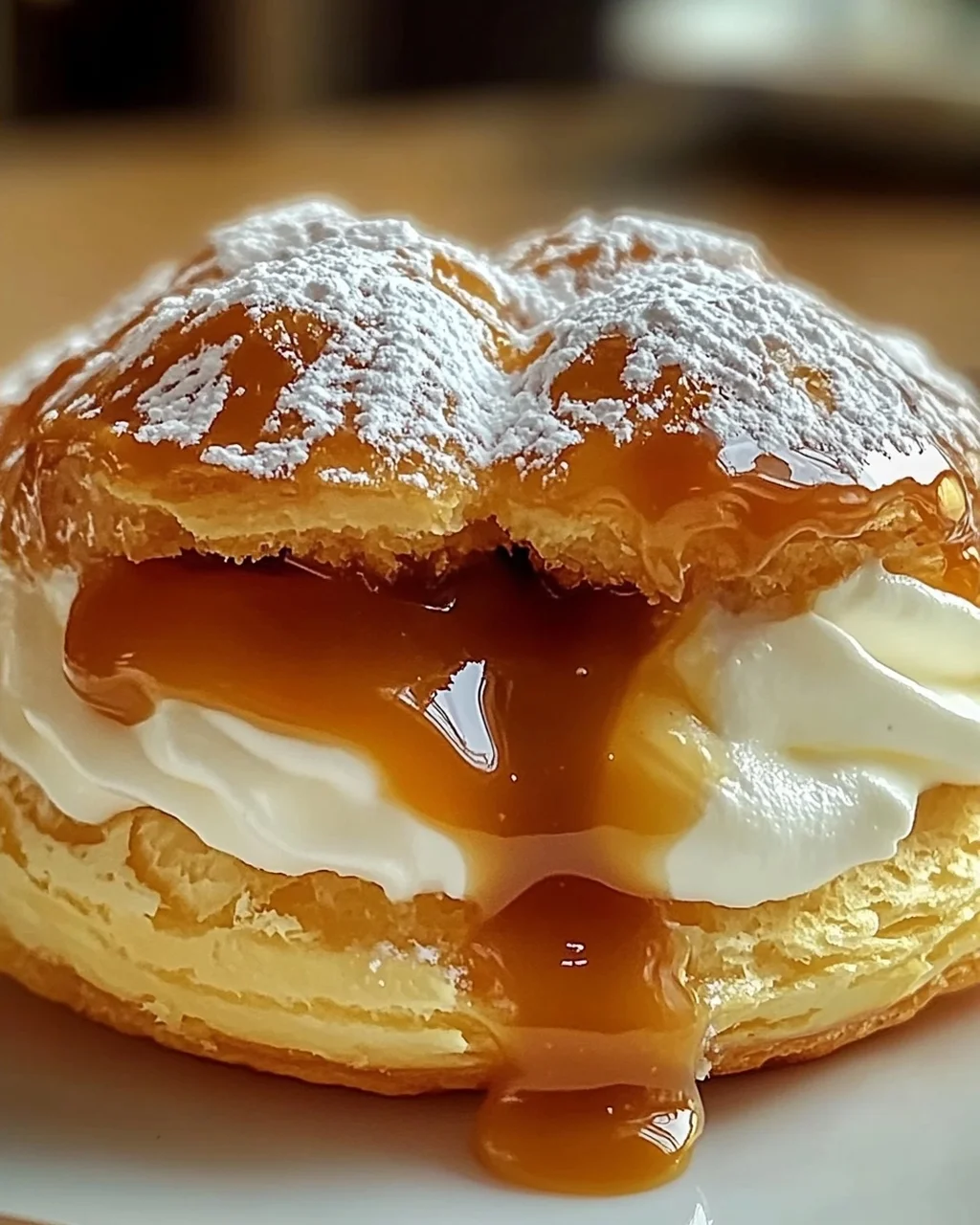 Choux Crème Diplomate et Sauce Caramel : Un Délice Indulgent