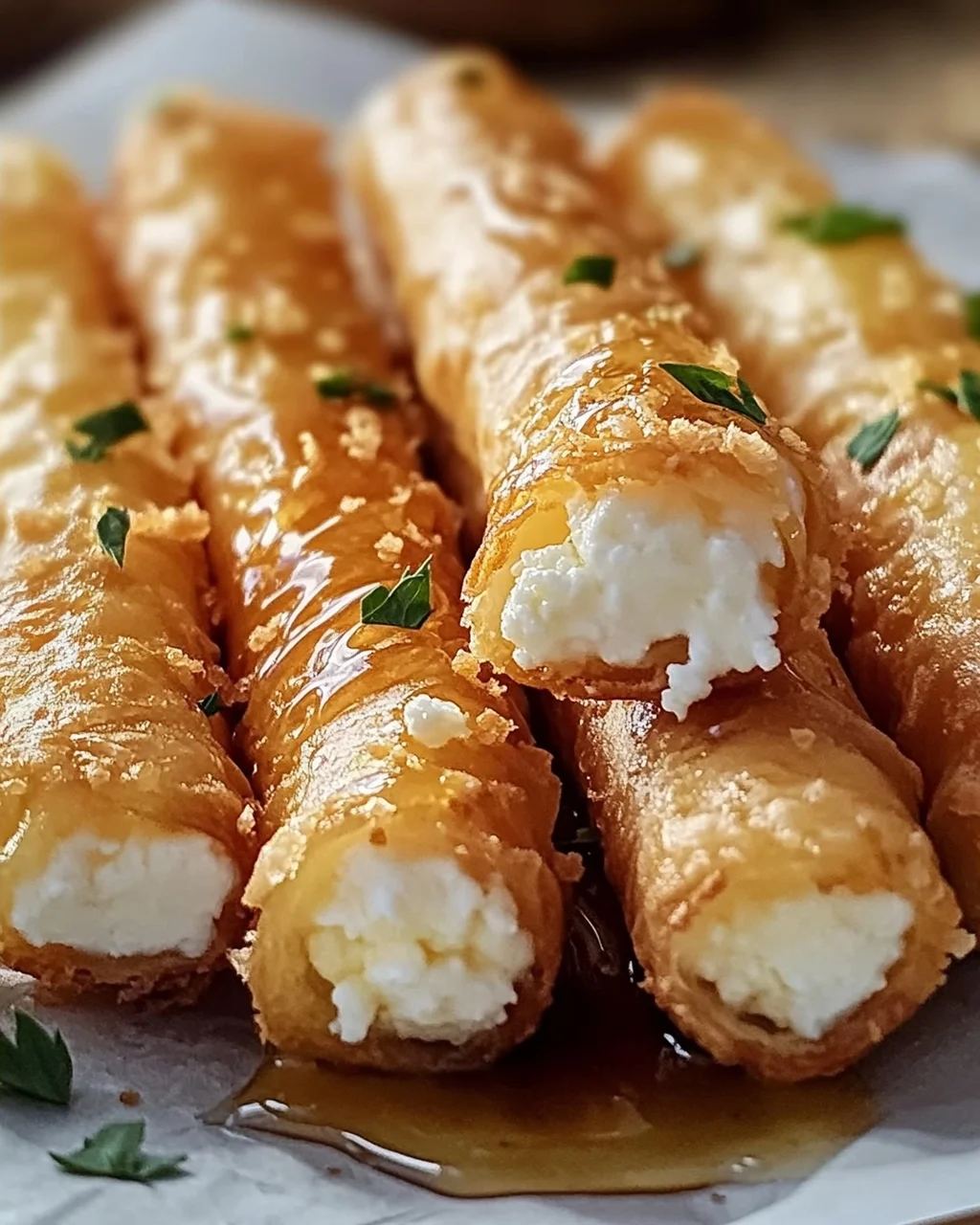 Cigares Salés au Fromage de Chèvre et Miel : un délice croustillant