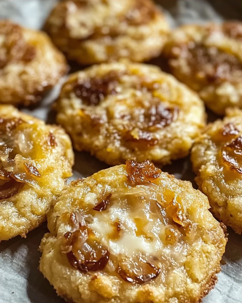 Cookies salés oignons caramélisés comté à préparer
