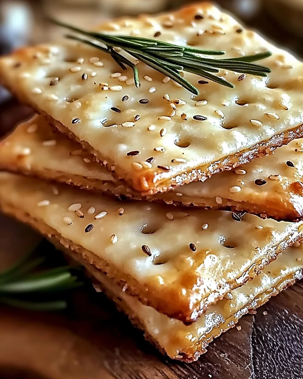 Craque Maison au Parmesan Romarin : Un Apéritif Facile et Savoureux