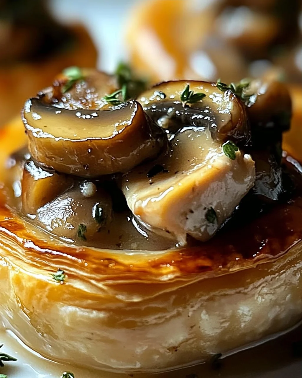 Délectable Vol-au-Vent au Poulet et Champignons à Découvrez