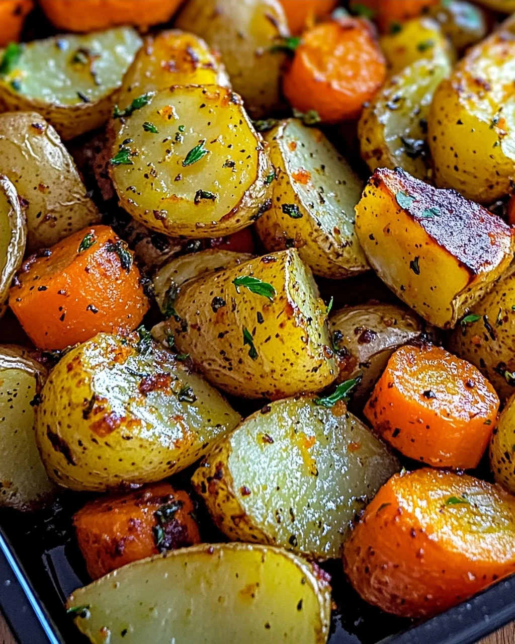 Délicieuses Pommes de Terre, Carottes et Courgettes aux Herbes Ailées