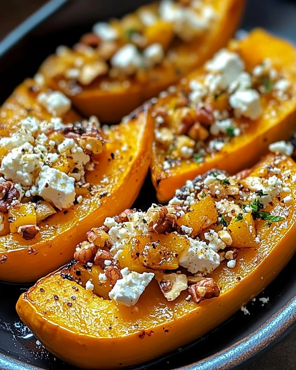 Délicieux Butternut Rôti au Miel, Feta et Noix : L'Automne en Fête
