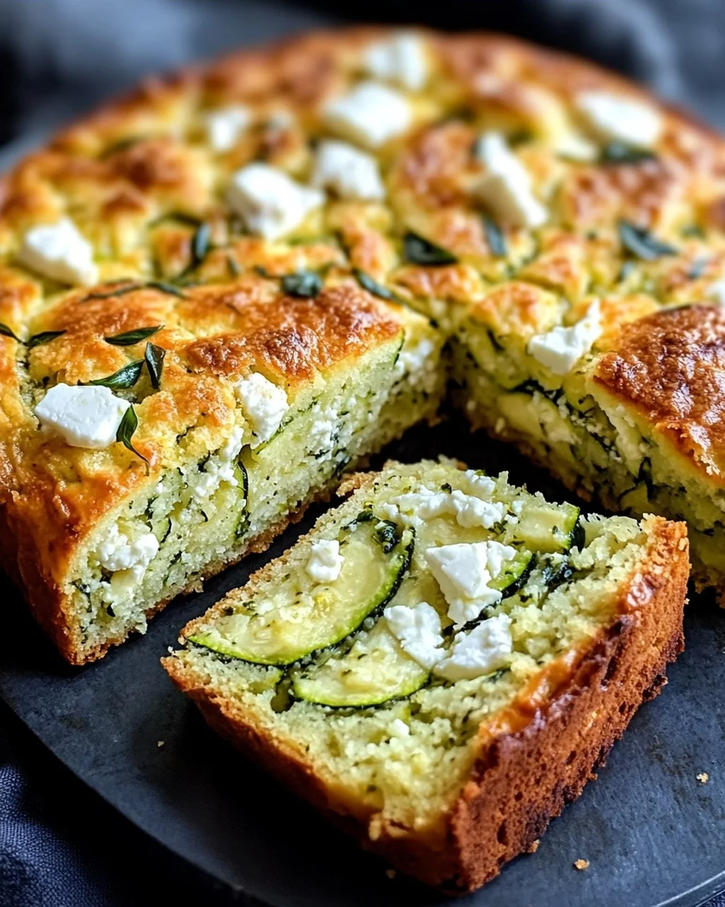 Délicieux Cake de Courgette, Feta et Basilic: Facile et Savoureux