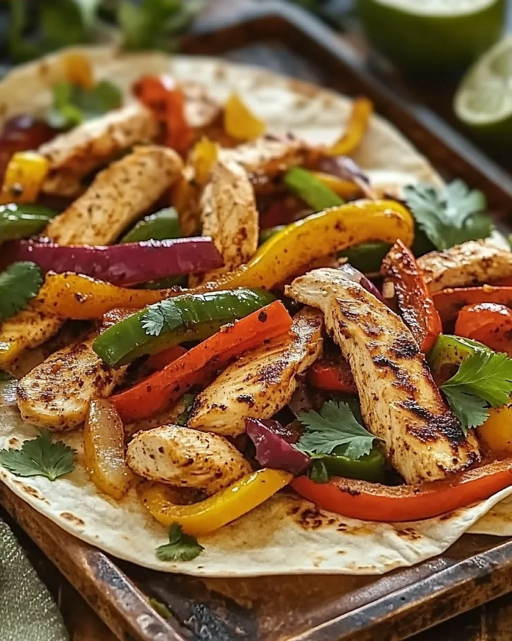 Fajitas poulet plaque 30 minutes