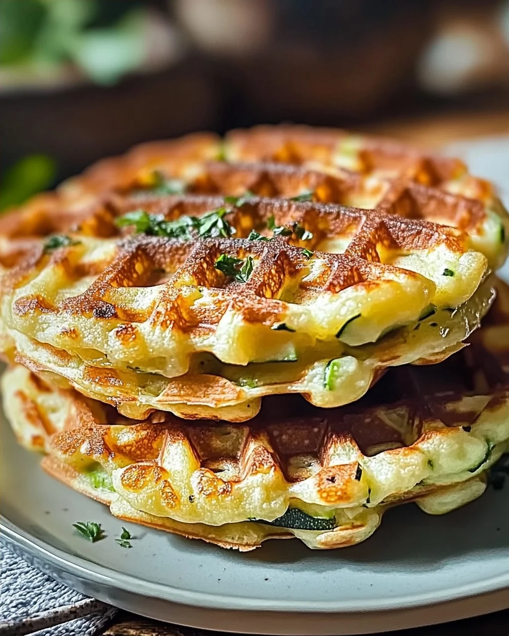 Gaufres de courgette : recette simple et rapide
