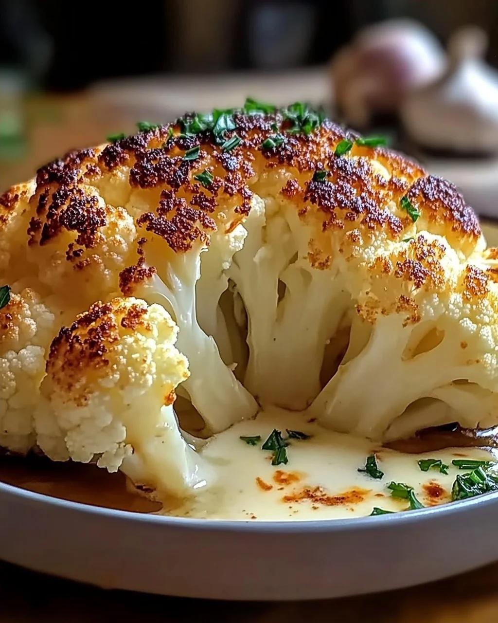 Irresistible chou-fleur rôti au beurre en 50 min à savourer