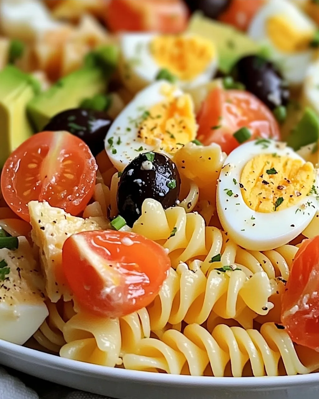 La Meilleure Salade de Pâtes au Surimi et Œufs Durs Énergisante