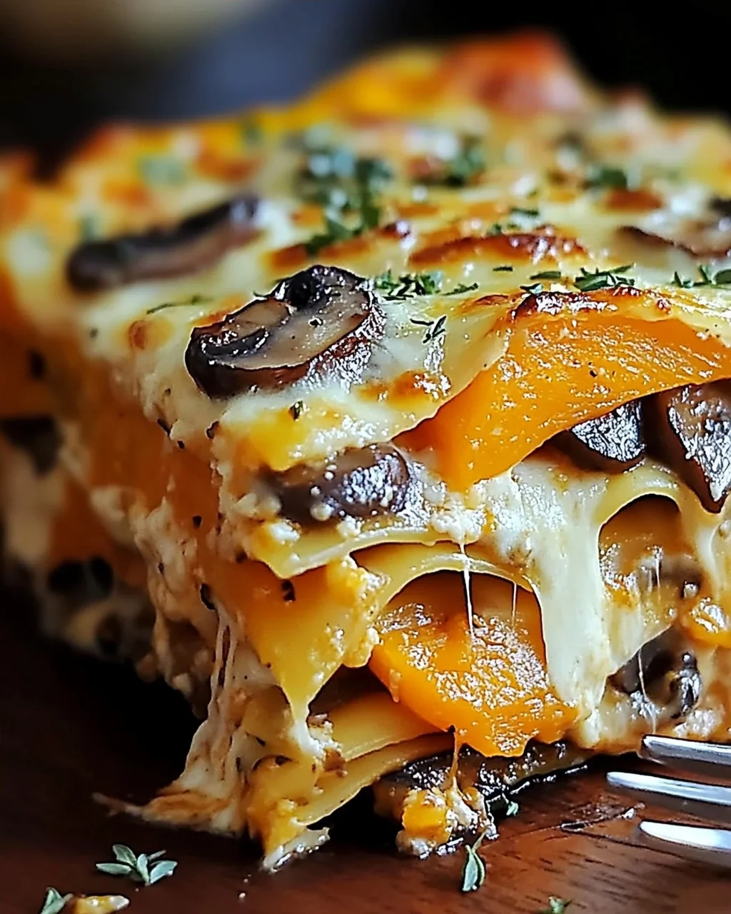 Lasagnes Courge Butternut Champignons : un régal crémeux d'automne