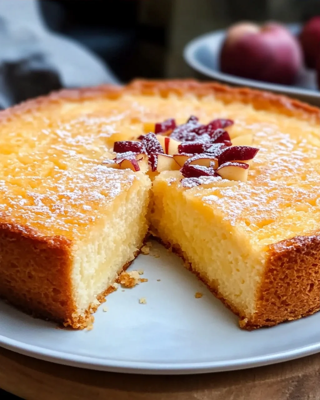 Le fabuleux gâteau au yaourt sans sucre et sans gluten, moelleux et léger
