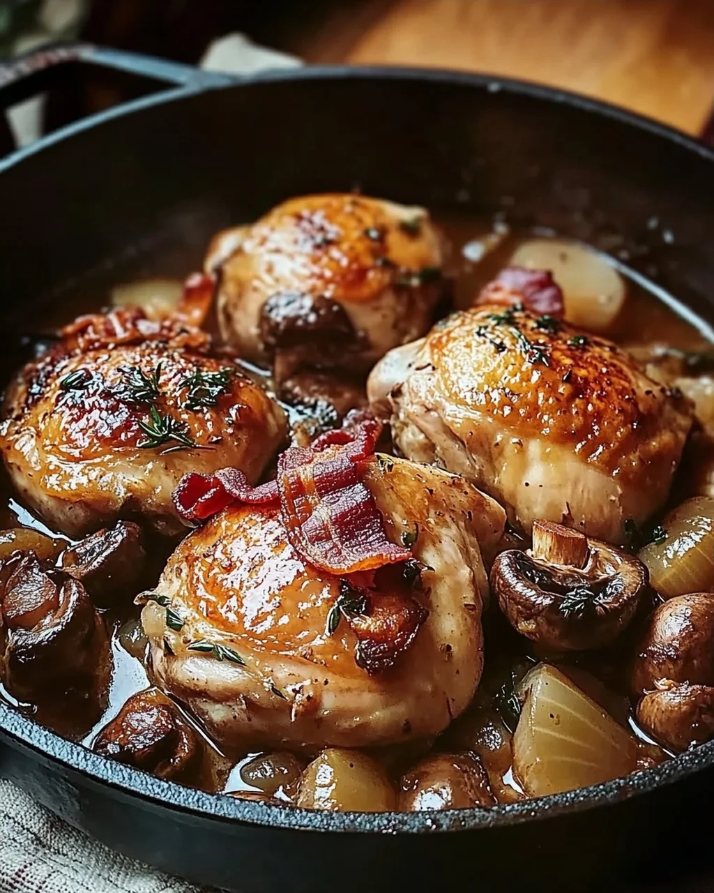 Poulet braisé rustique à la française : un délice réconfortant