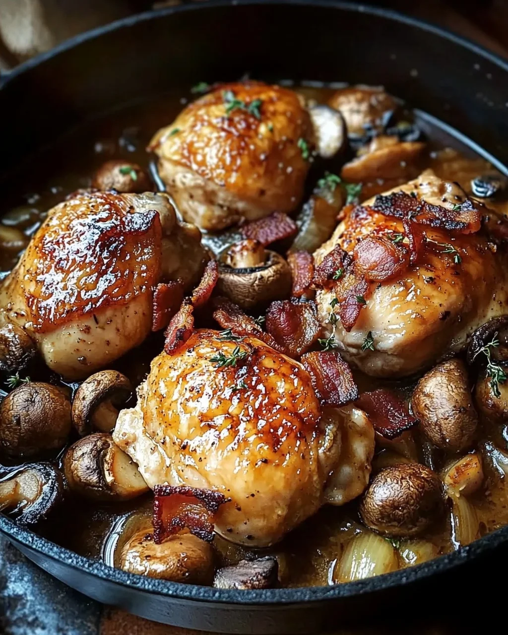 Poulet braisé rustique à la française : un délice réconfortant