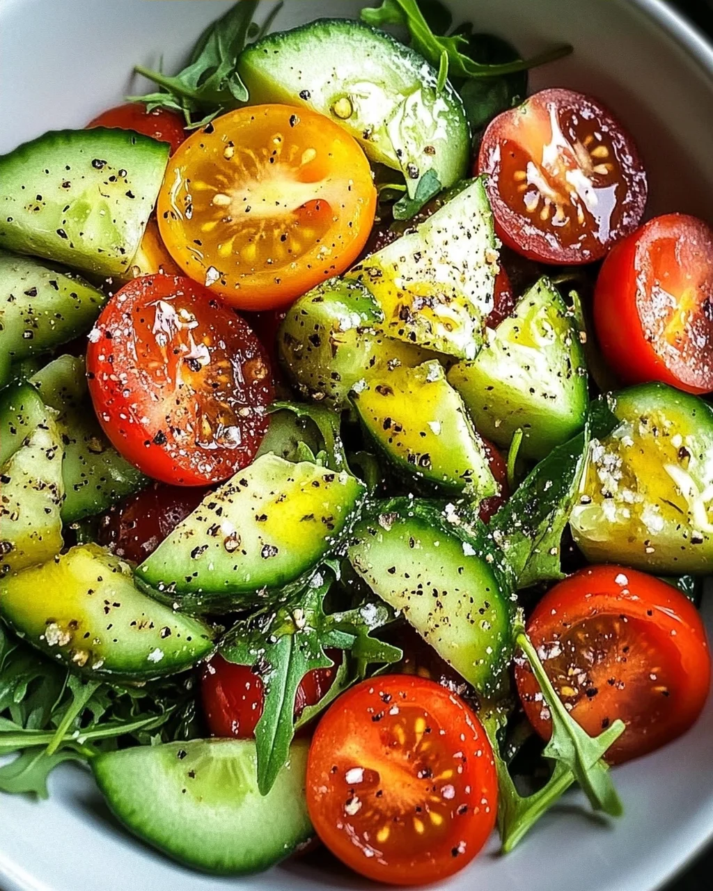 Salade Délicieuse pour Dégonfler le Ventre et Perdre du Poids Rapidement