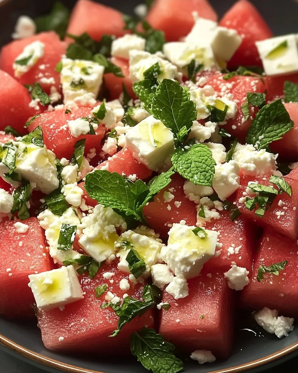 Salade Pastèque Feta Menthe Fraîche : Une Explosion de Fraîcheur
