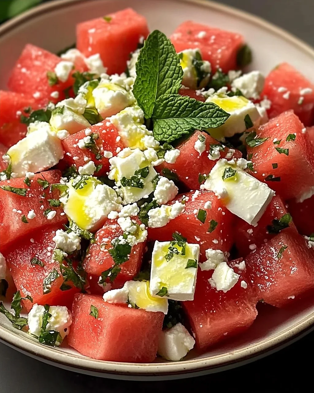 Salade Pastèque Feta Menthe Fraîche : Une Explosion de Fraîcheur
