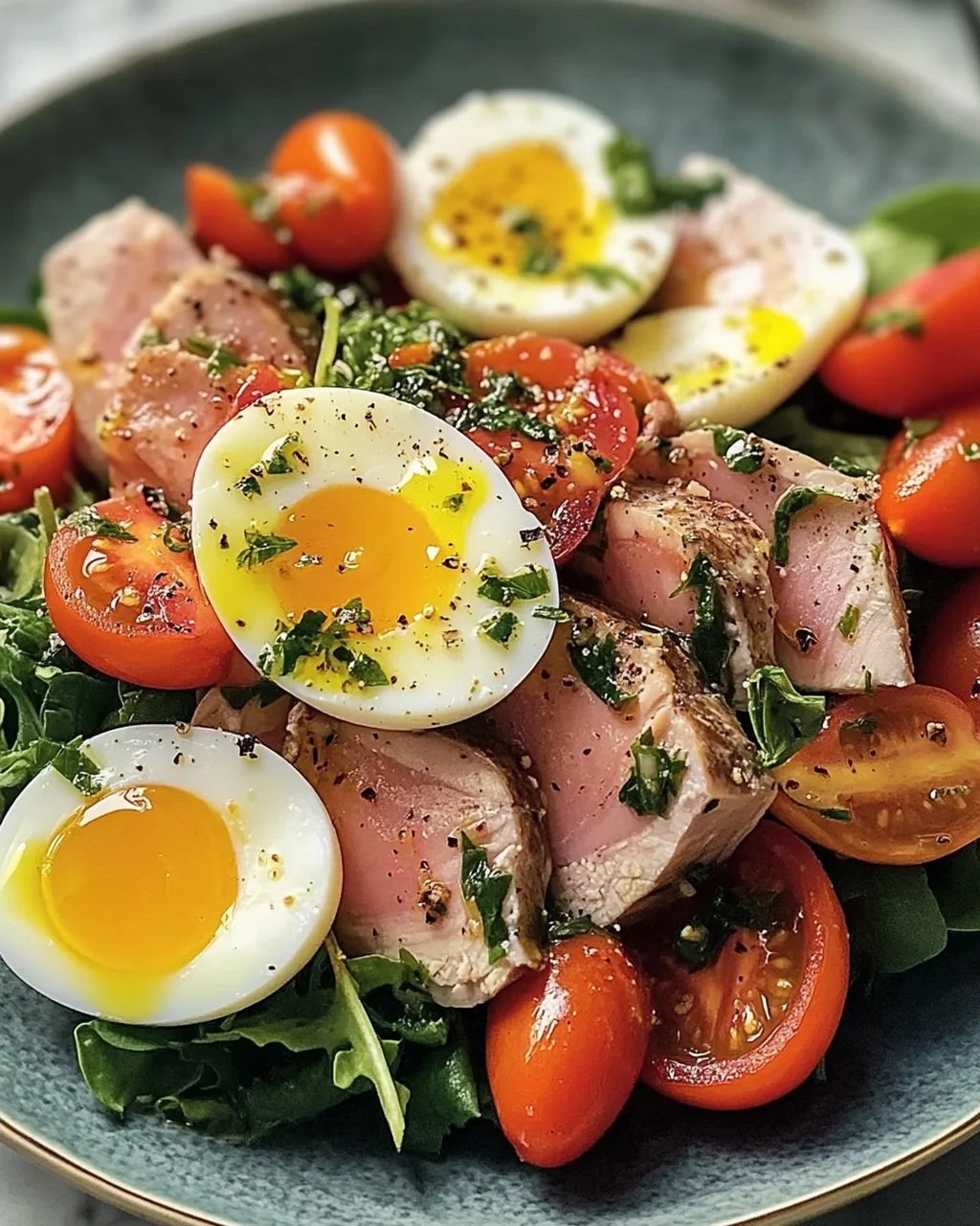 Salade niçoise traditionnelle