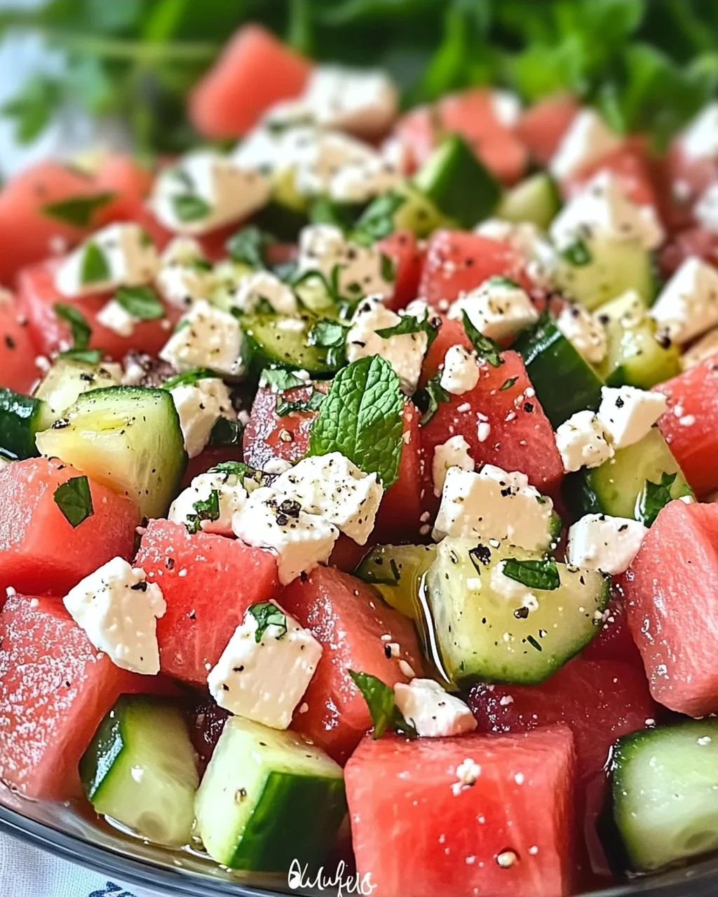 Salade pastèque feta