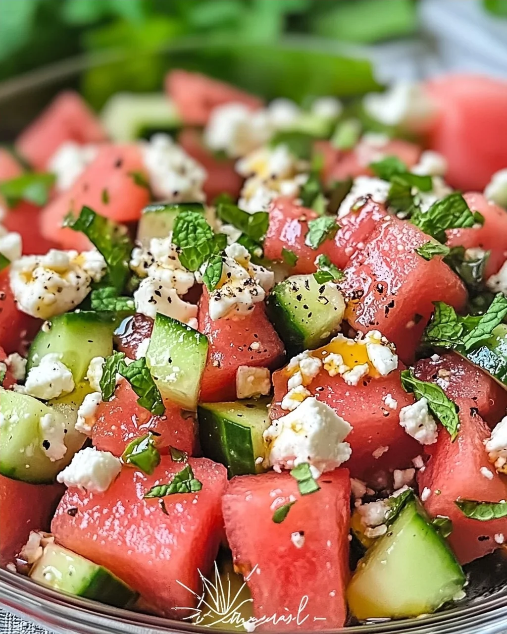Salade pastèque feta