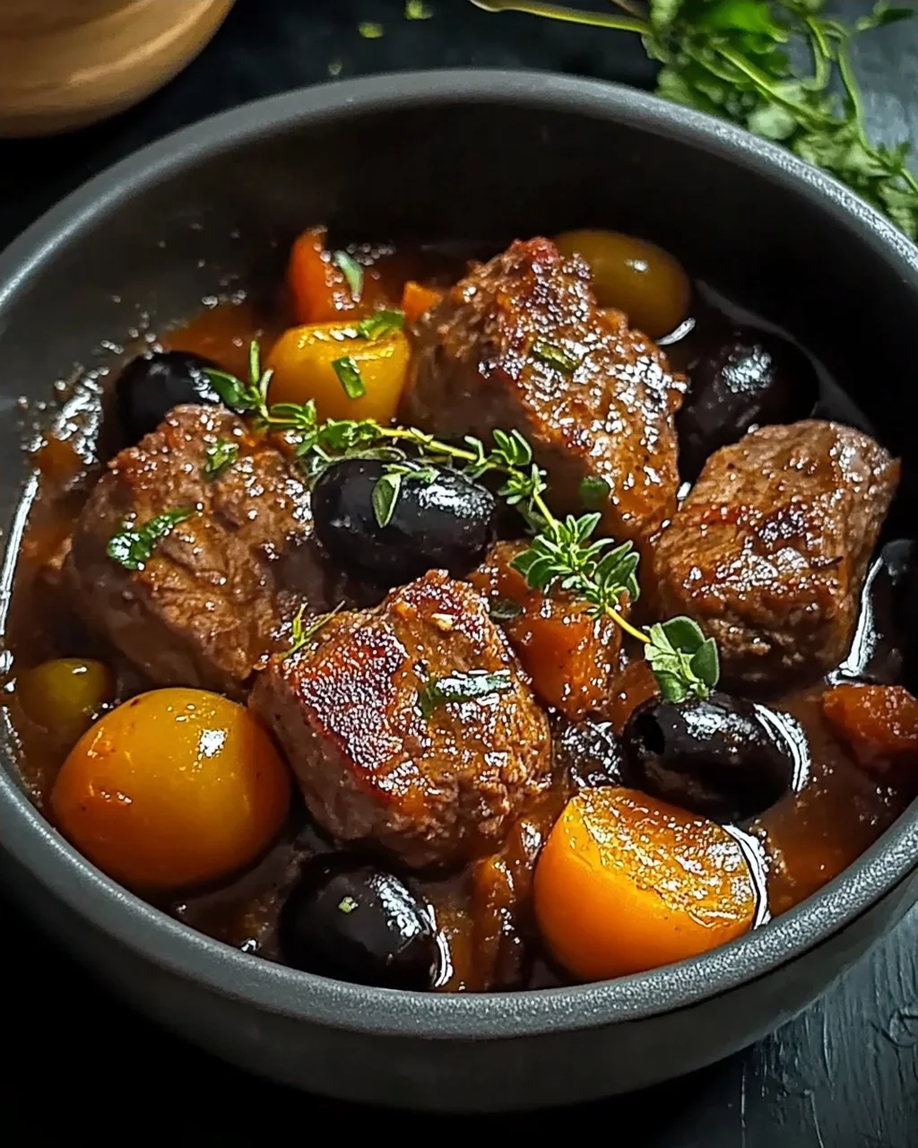 Sauté de veau aux olives fondant pour un repas réconfortant