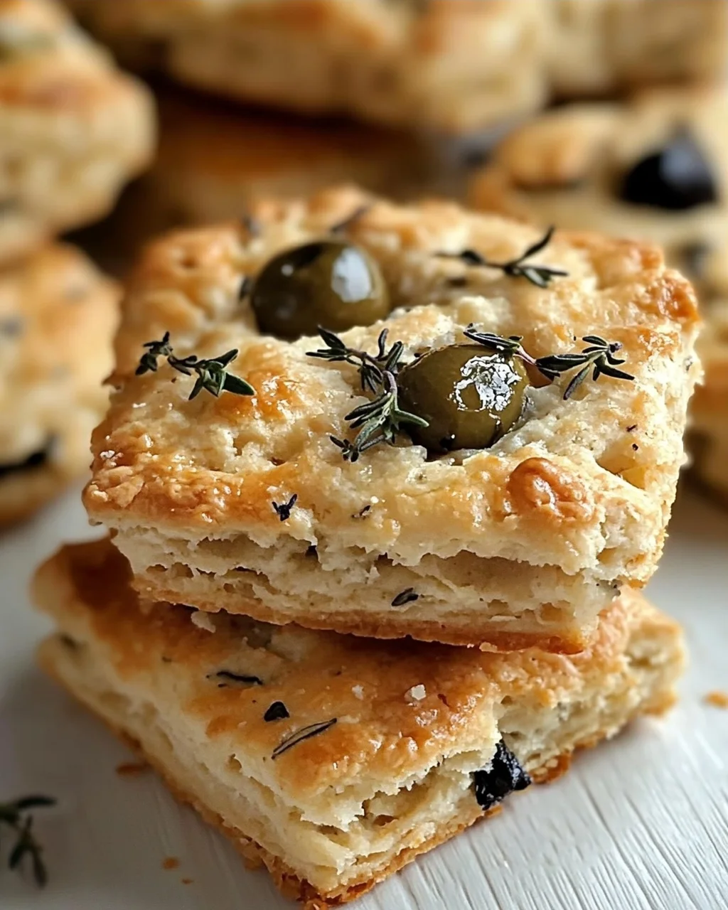 Savoureux Sablés au Parmesan, Olives et Thym à Offrir!