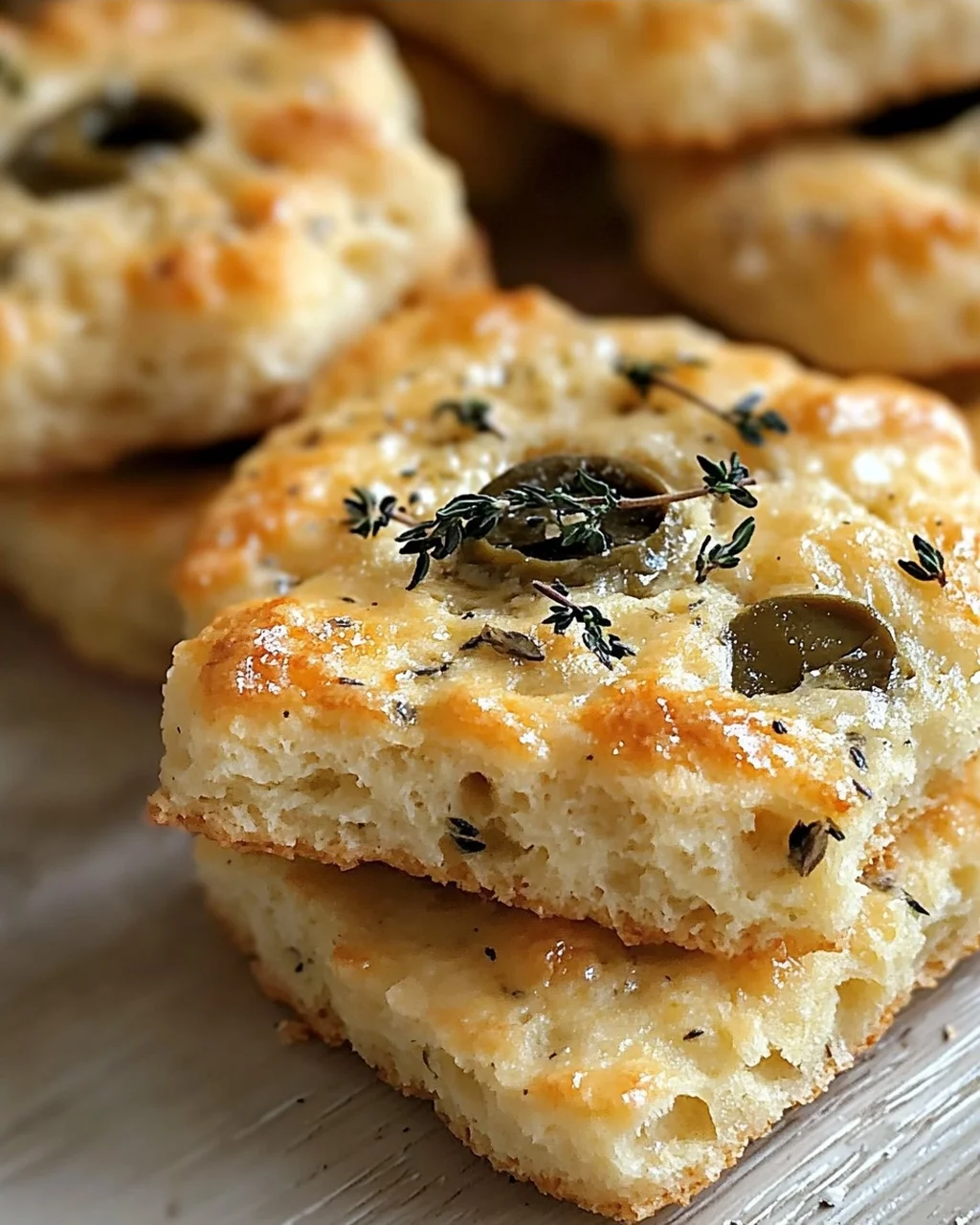 Savoureux Sablés au Parmesan, Olives et Thym à Offrir!