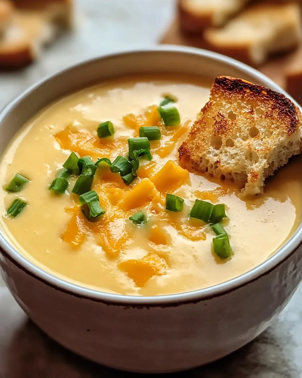 Soupe de Chou-Fleur Rôti au Cheddar et à l’Ail Crémeuse et Réconfortante