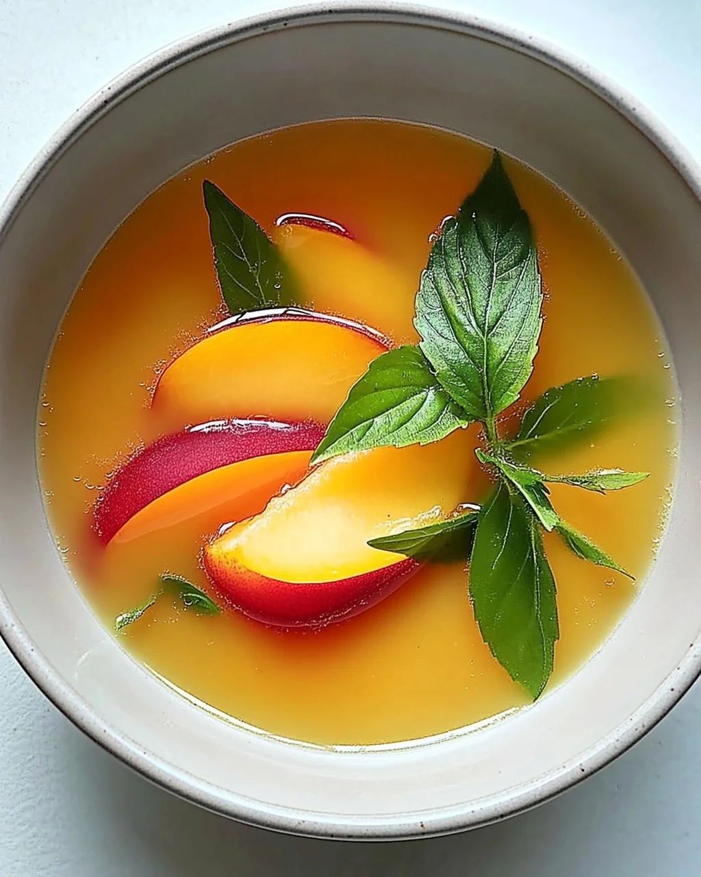 Soupe de pêches à la verveine : Un délice léger et frais