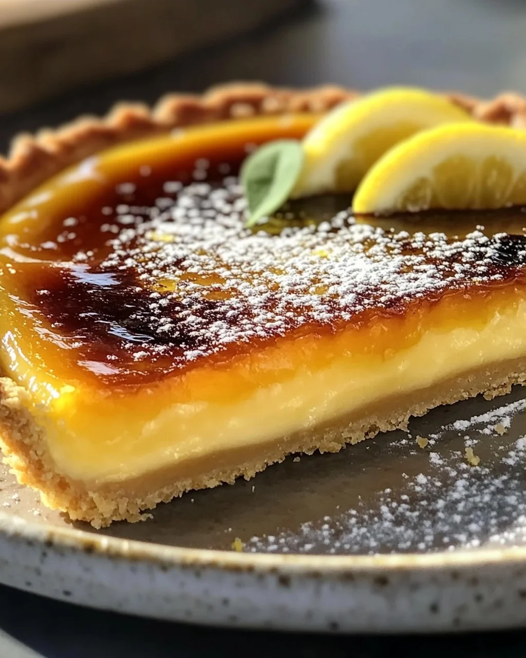 Succombez à la Délicieuse Tarte Crème Brûlée Citron Maison