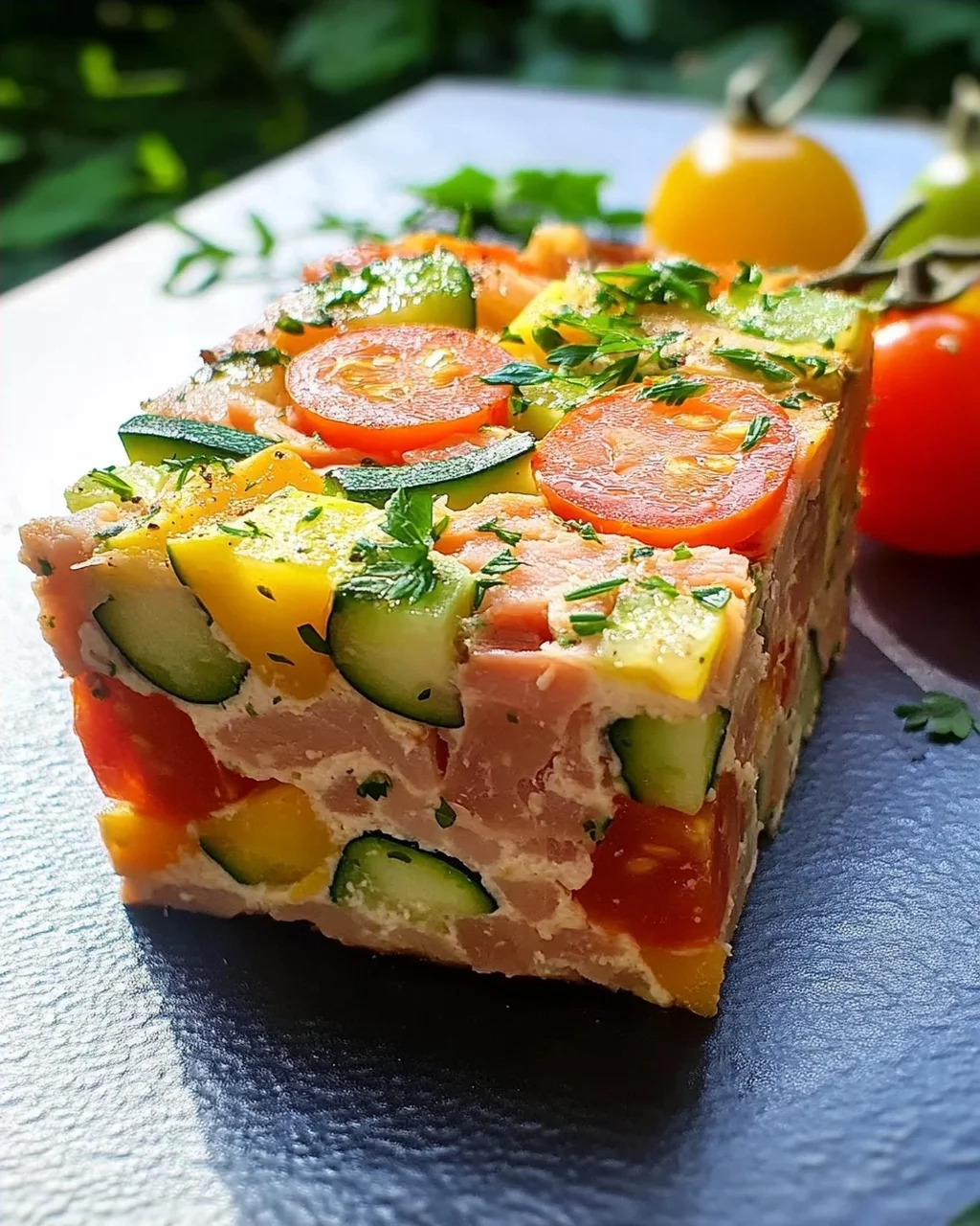 Terrine de thon froide aux légumes d'été