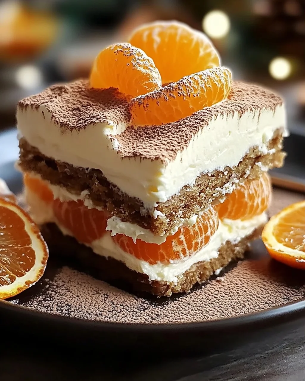 Tiramisu de Noël aux Spéculoos et Clémentines – Délice gourmand en verrine