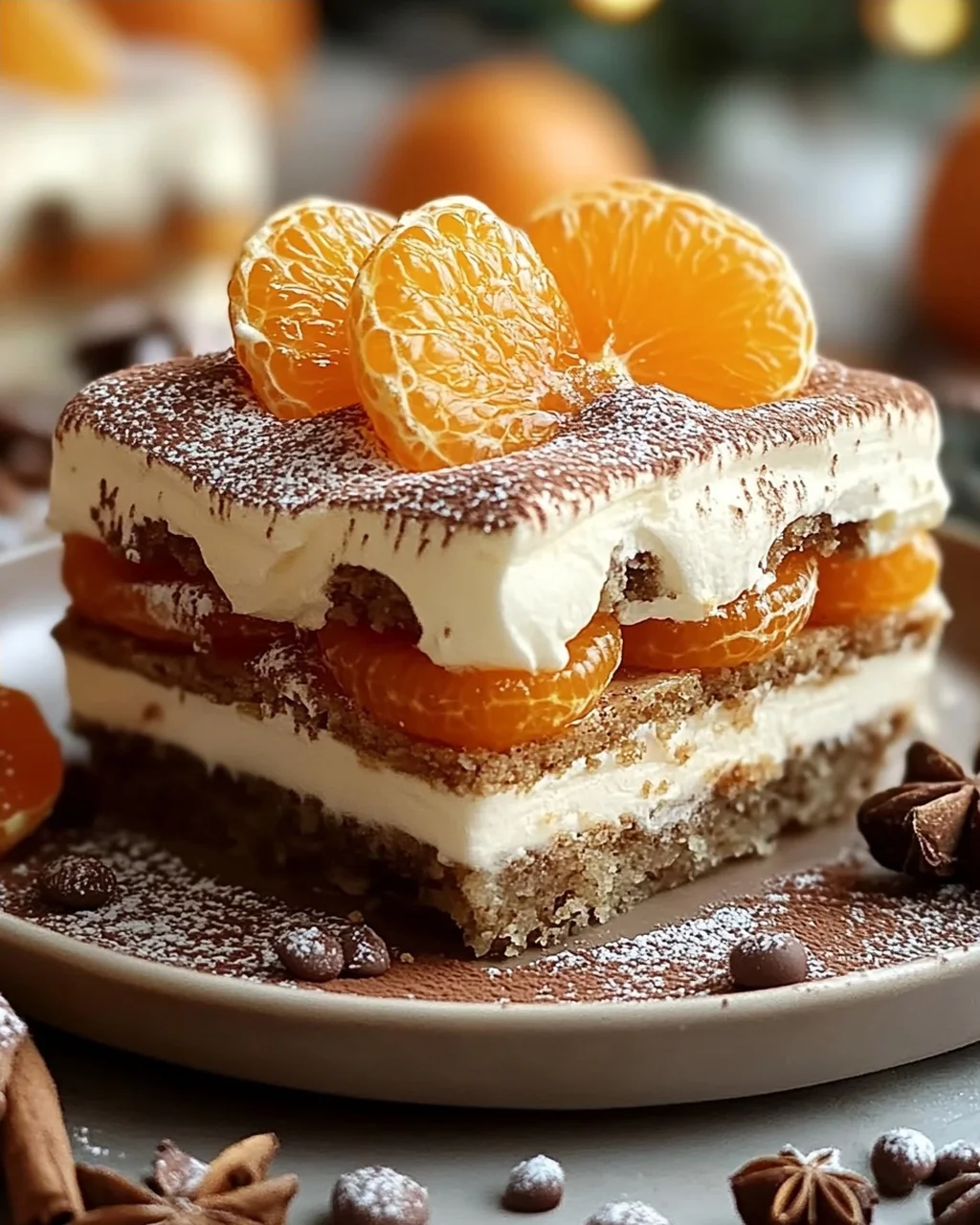 Tiramisu de Noël aux Spéculoos et Clémentines – Délice gourmand en verrine