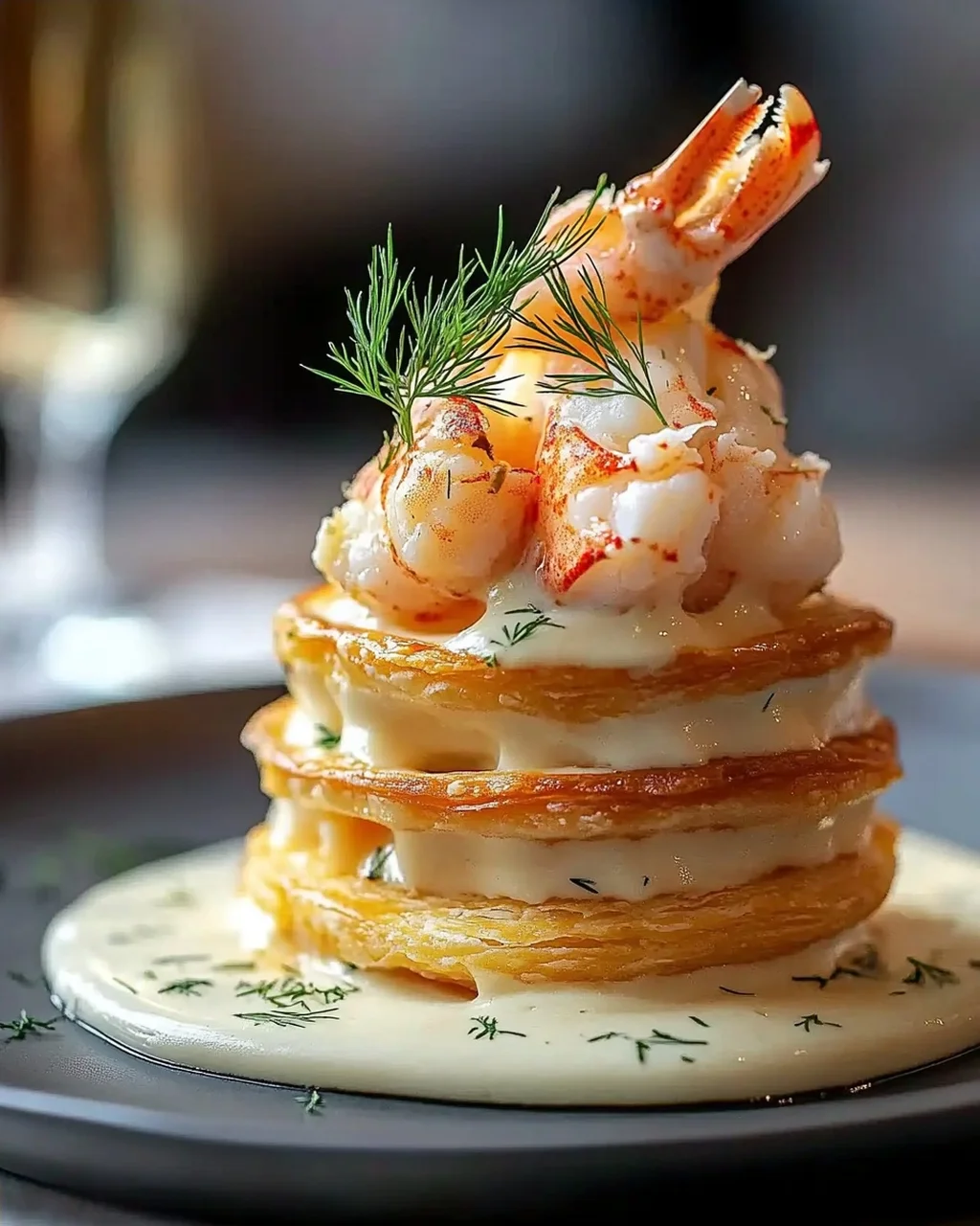 Vol-au-vent homard élégant : un délice crémeux irrésistible