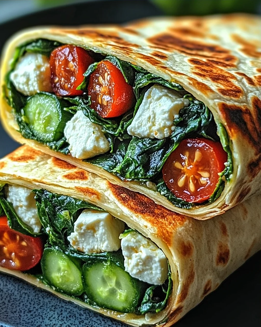 Wrap Savoureux aux Épinards et Feta : Meal Pratique et Savoureux