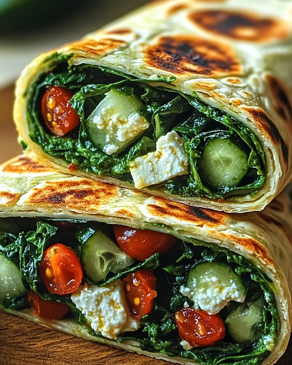 Wrap Savoureux aux Épinards et Feta : Meal Pratique et Savoureux